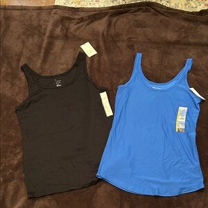 a new day Black and No Boundaries Blue Tank Tops